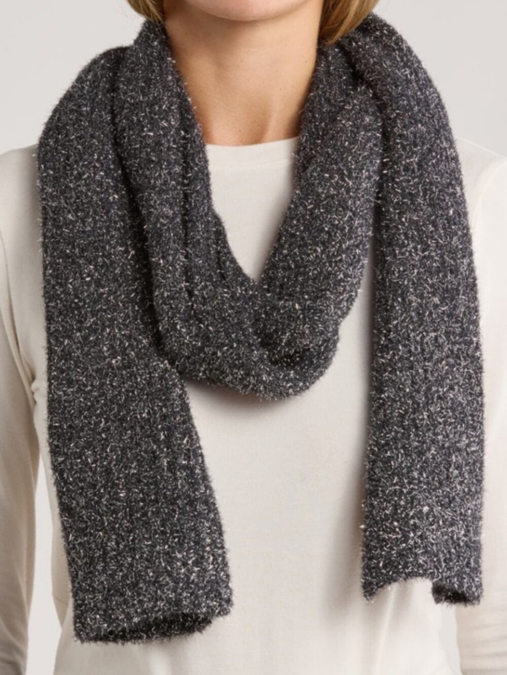 Kate Spade New York tinsel knit scarf